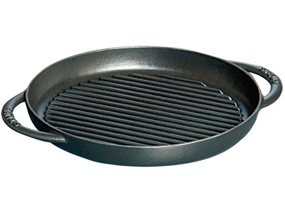 【お取り寄せ】STAUB ストウブ ピュアグリル ラウンド 30cm ブラック 40511-521 キッチン雑貨 14,102円