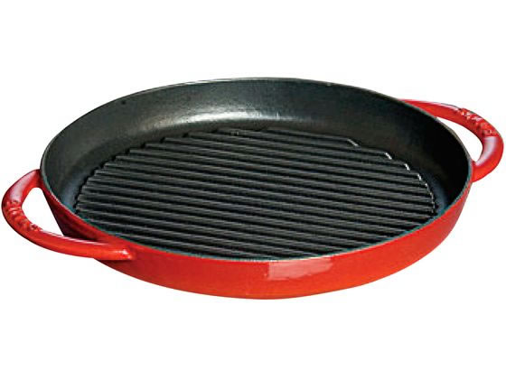 【お取り寄せ】STAUB ストウブ ピュアグリル ラウンド 30cm チェリー 40511-525 キッチン雑貨