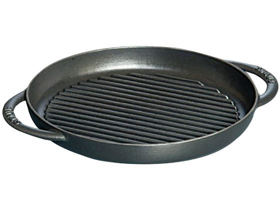 【お取り寄せ】STAUB ストウブ ピュアグリル ラウンド 26cm ブラック 40509-377 キッチン雑貨
