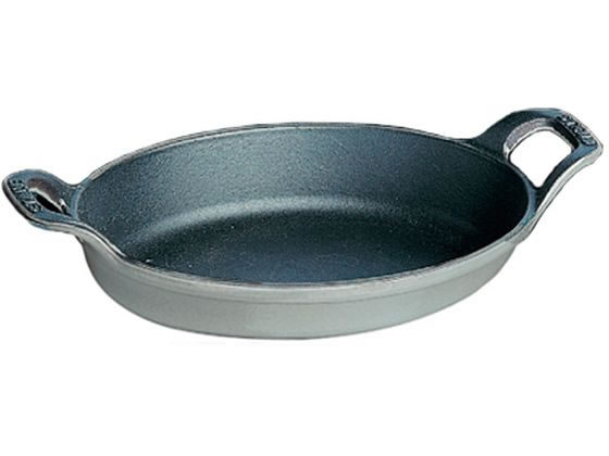 【お取り寄せ】STAUB ストウブ オーバルスタッカブルディッシュ 24cm グレー 40509-562 キッチン雑貨