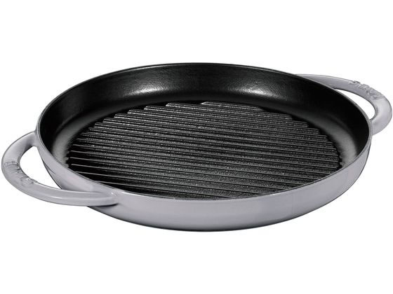【お取り寄せ】STAUB ストウブ ピュアグリル ラウンド 26cm グレー 40509-522 キッチン雑貨