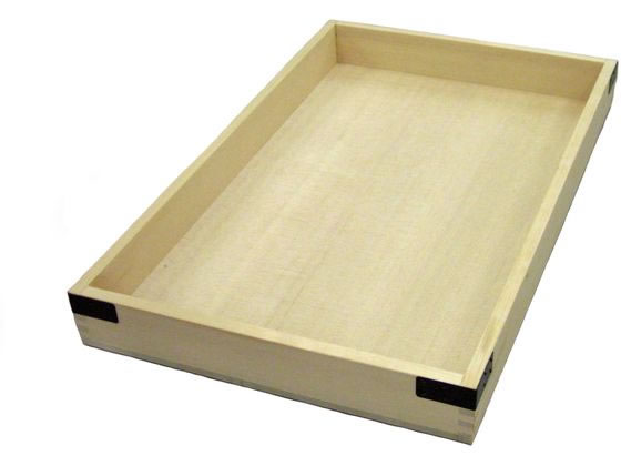 【お取り寄せ】雅漆工芸 唐桧 番重 金具付 身 浅型(560×345×H60) 番重 ボウル ザル バット 厨房 キッチン