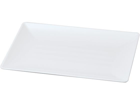 【お取り寄せ】若泉漆器 ニューホワイト 長角筋入盛皿 45cm 0261590 カヌー型皿 洋食器 キッチン テーブル