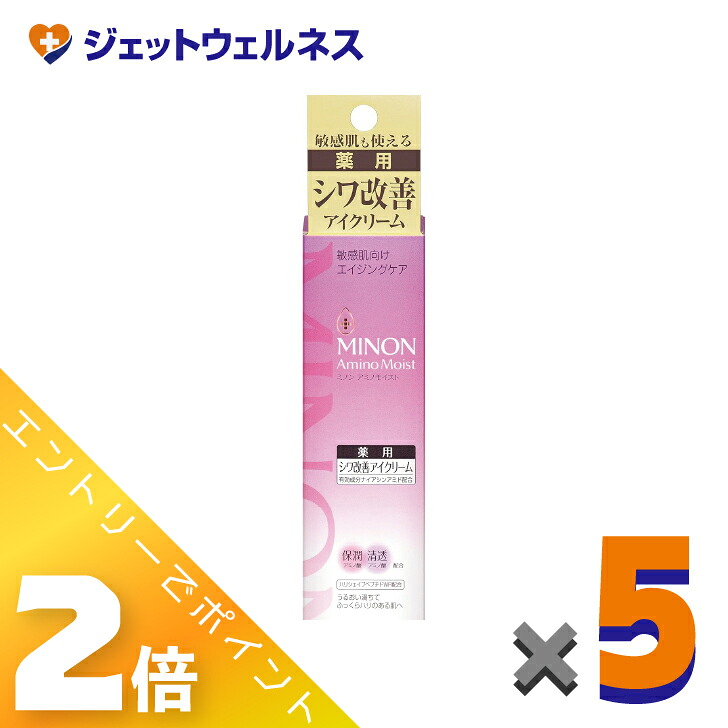 ≪マラソン期間中は全商品P2倍！≫【医薬部外品】MINON(ミノン) アミノモイスト エイジングケア アイクリーム 25g &times;5個｜ジェットウェルネス