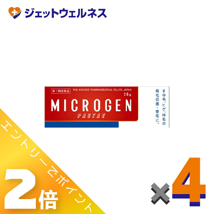 ≪6月も1ヶ月間全商いものP2倍！≫【第1類飲み薬】ミクロ遺伝因子 パスタ 28ｇ ×4個〔育毛・抜け毛〕