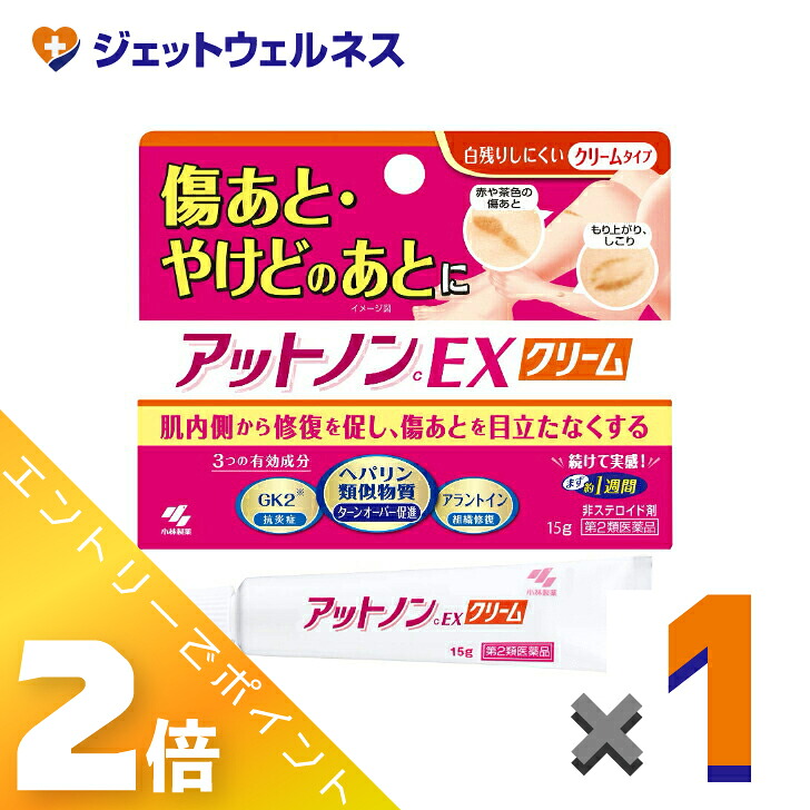 【楽天市場】≪マラソン期間中は全商品P2倍！≫【第2類医薬品】アットノンEX クリーム 15g：ジェットウェルネス