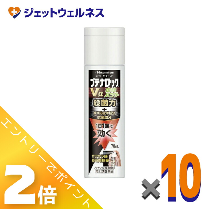 【第(2)類飲み薬】ブテナロックVα清清しい黒色火薬70mL ×10個 ※セルフメディケーション税制客体
