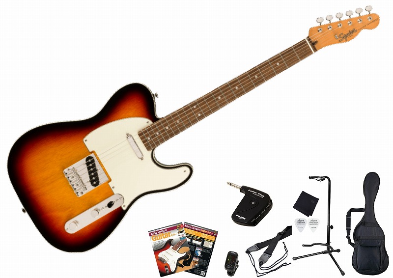 Squier By Fender Classic Vibe 60s Custom Telecaster Set 3 Tone Sunburstスクワイヤ テレキャスター エレキギター ギター サンバースト セット ヘッドホンアンプ 初心者セット Voli Me