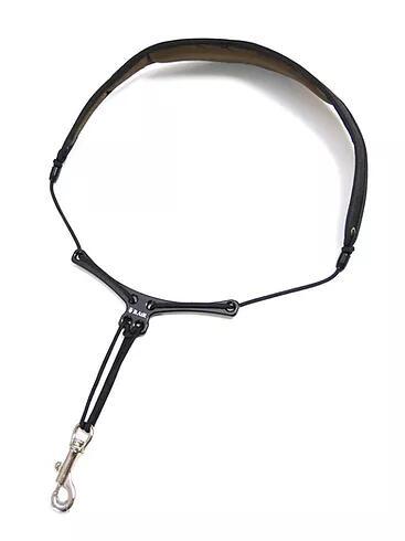 B.AIR BIRD STRAP WBS-BW -M-BK バードストラップ サックス ストラップ ウォッシャブル スリム パッド ワイドプレート ブラック Mサイズ