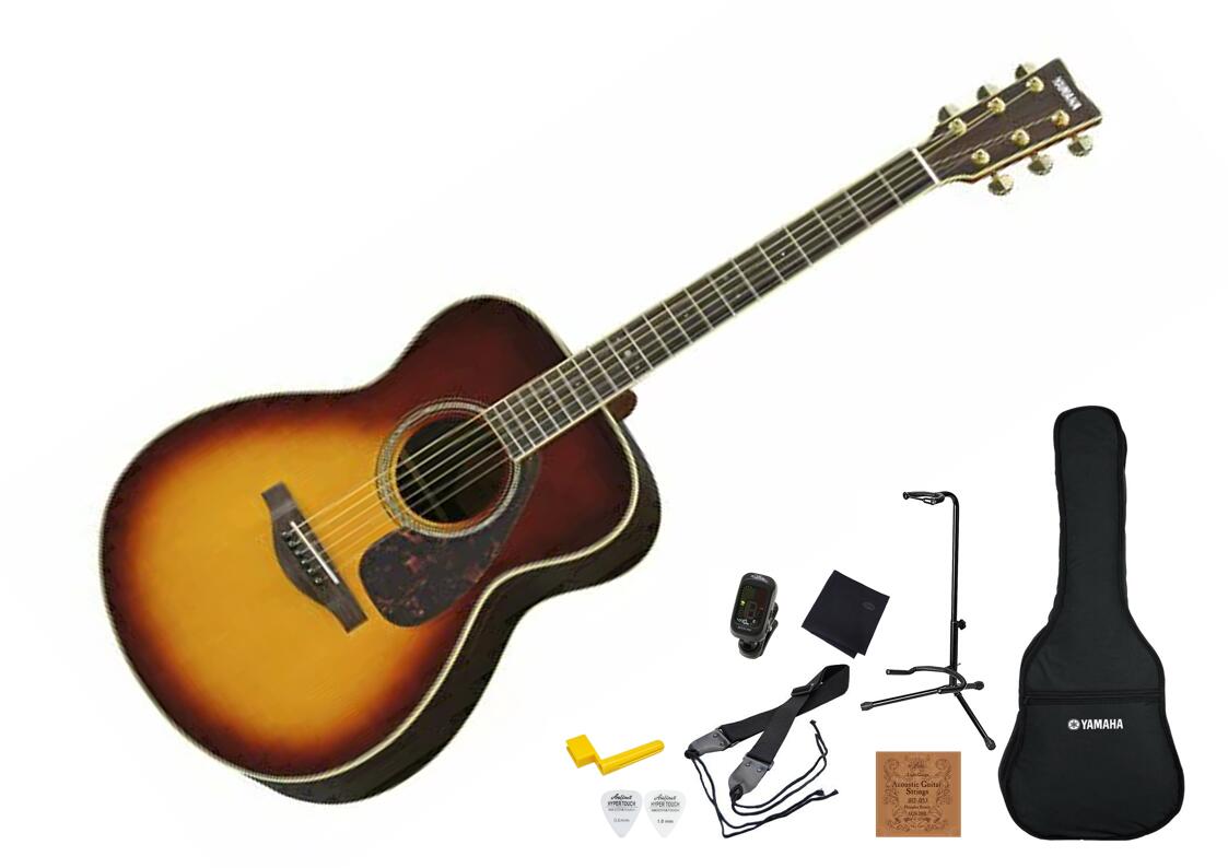 YAMAHA L-Series LS6 ARE BS SET ヤマハ Lシリーズ アコースティックギター アコギ エレアコ ブラウンサンバースト 【初心者セット】【アクセサリーセット】