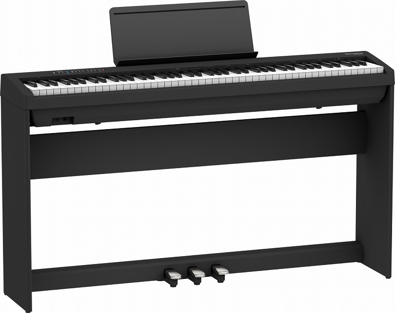 RolandFP-30XBKセット【専用スタンドKSC-70BK・専用ペダルユニットKPD-70・高低自在椅子・ヘッドホン付き】ローランドデジタルピアノスタイリッシュ電子ピアノブラック【Stage−RakutenPianoSET】