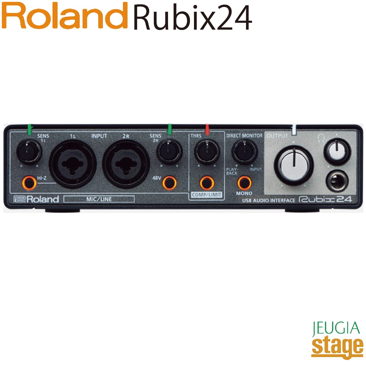 Roland Rubix24 USB Audio Interface【24bit/192kHz対応】 オーディオインターフェイス USB ルビックス/ルービックス 【Stage- Desk Top Music】