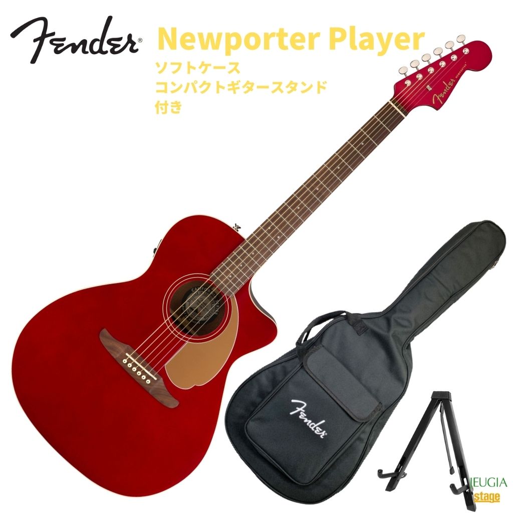 本物◇ Fender Newporter Player Walnut Fingerboard Candy Apple Red