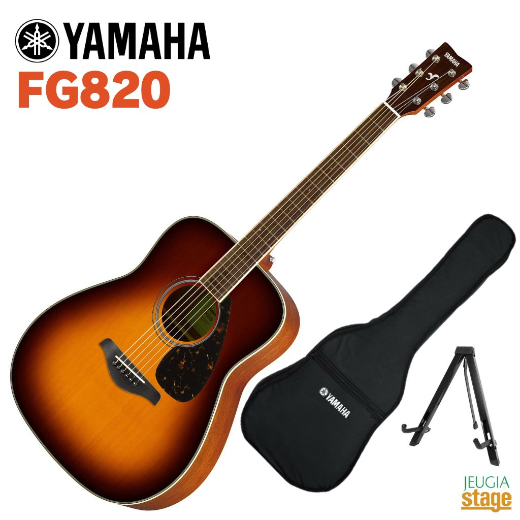 すぐ使える美品 YAMAHA FG-820 ブラック クリーニング 低弦高調整済 YAMAHA ( ヤマハ ) FG820 Black アコースティックギター 送料