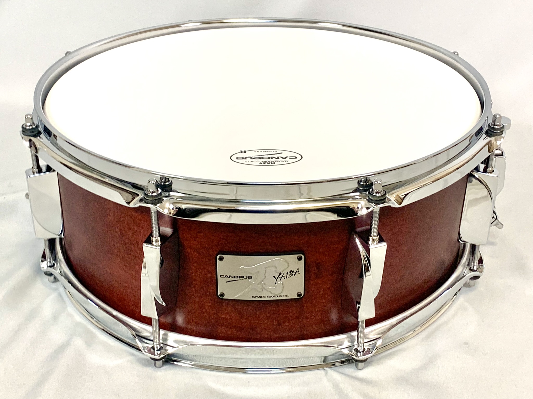 【先着Tシャツプレゼント付き】CANOPUS YAIBA2 JSM-1455 Dark Wine Red Mat Luquer / DWR-LQ Maple 5.5x14 Snare Drum スネアドラム 刃II メイプル シェル ダークワインレッド マットラッカー 【Stage- Drum SET】刃2