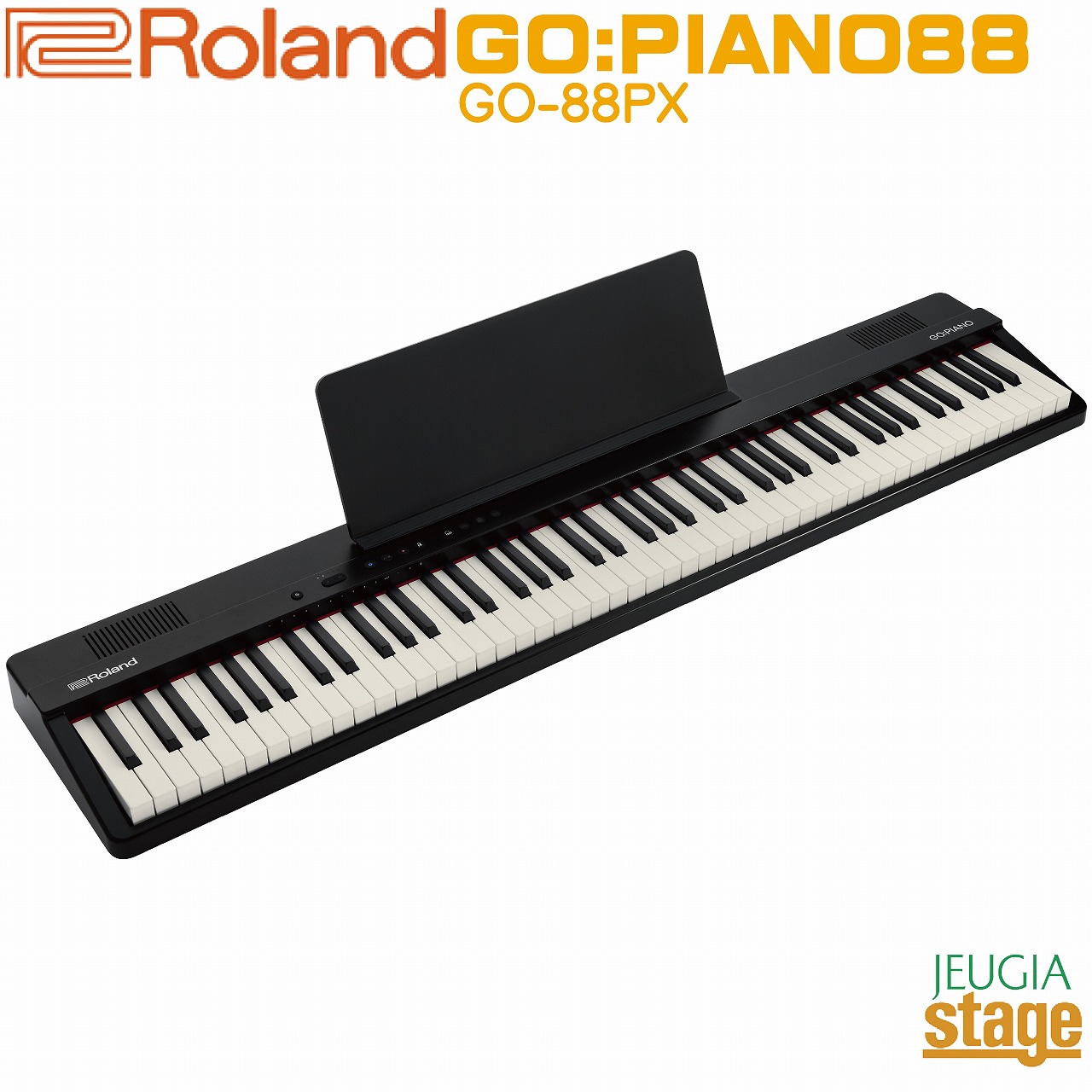 【新製品】Roland GO:PIANO88 (GO-88PX) Entry Keyboard ローランド エントリーキーボード ゴーピアノ 88鍵 【Stage- Keyboard SET】【Stage- Piano SET】新製品 人気 後継機種 黒 ブラック