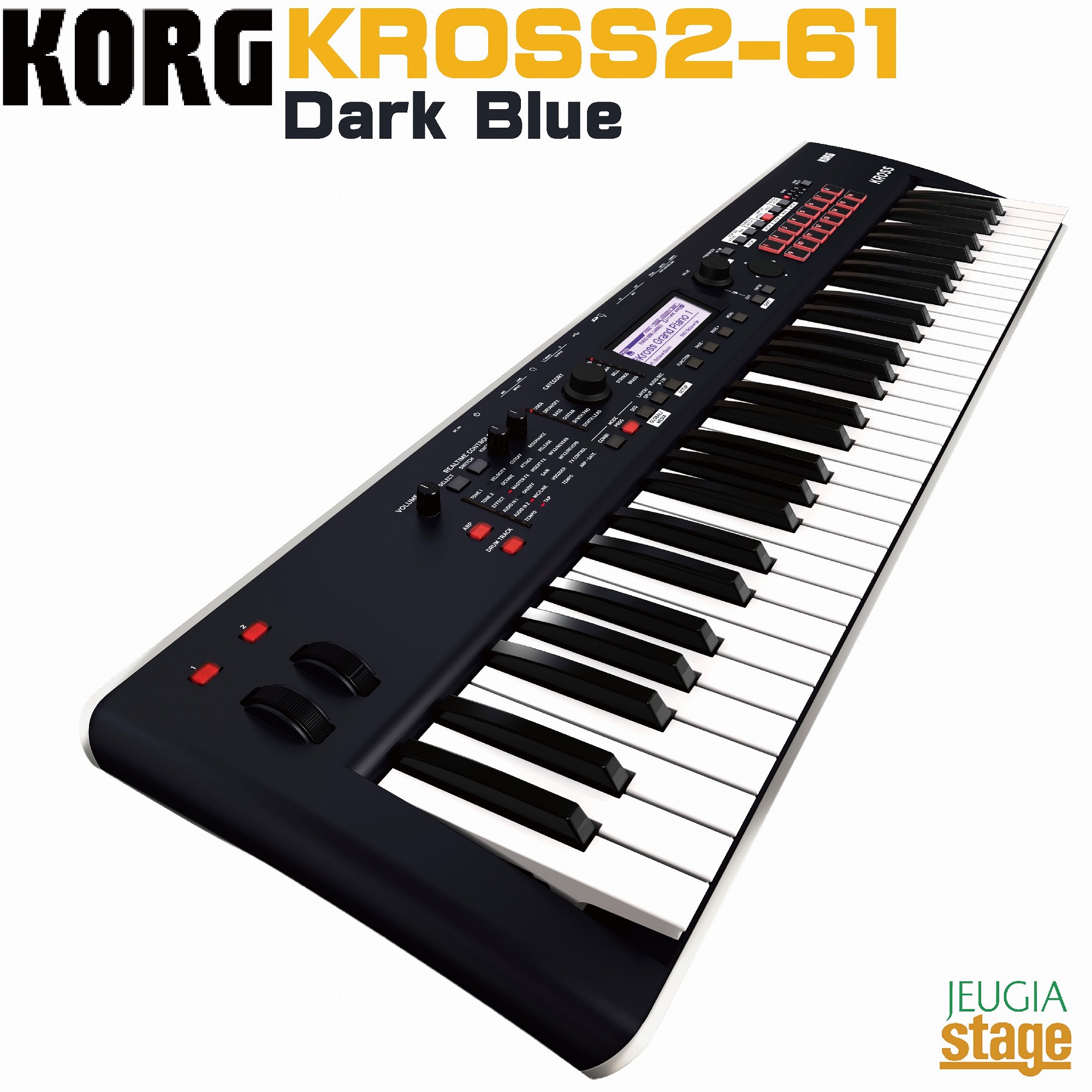 【新カラー】KORG KROSS2-61-DB Synthesizer Workstation Dark Blue【2025年12月20日発売】 コルグ クロス シンセサイザー ワークステーション ダークブルー 【Stage- Synthesizer】濃紺 青