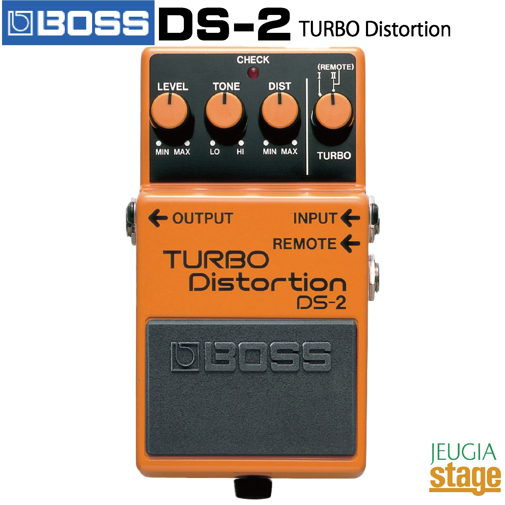 Boss DS-2 TURBO Distortionボス ターボ ディストーション【Stage- Guitar Accessory】エフェクター｜京都 JEUGIA（ジュージヤ 楽器） 11,396円