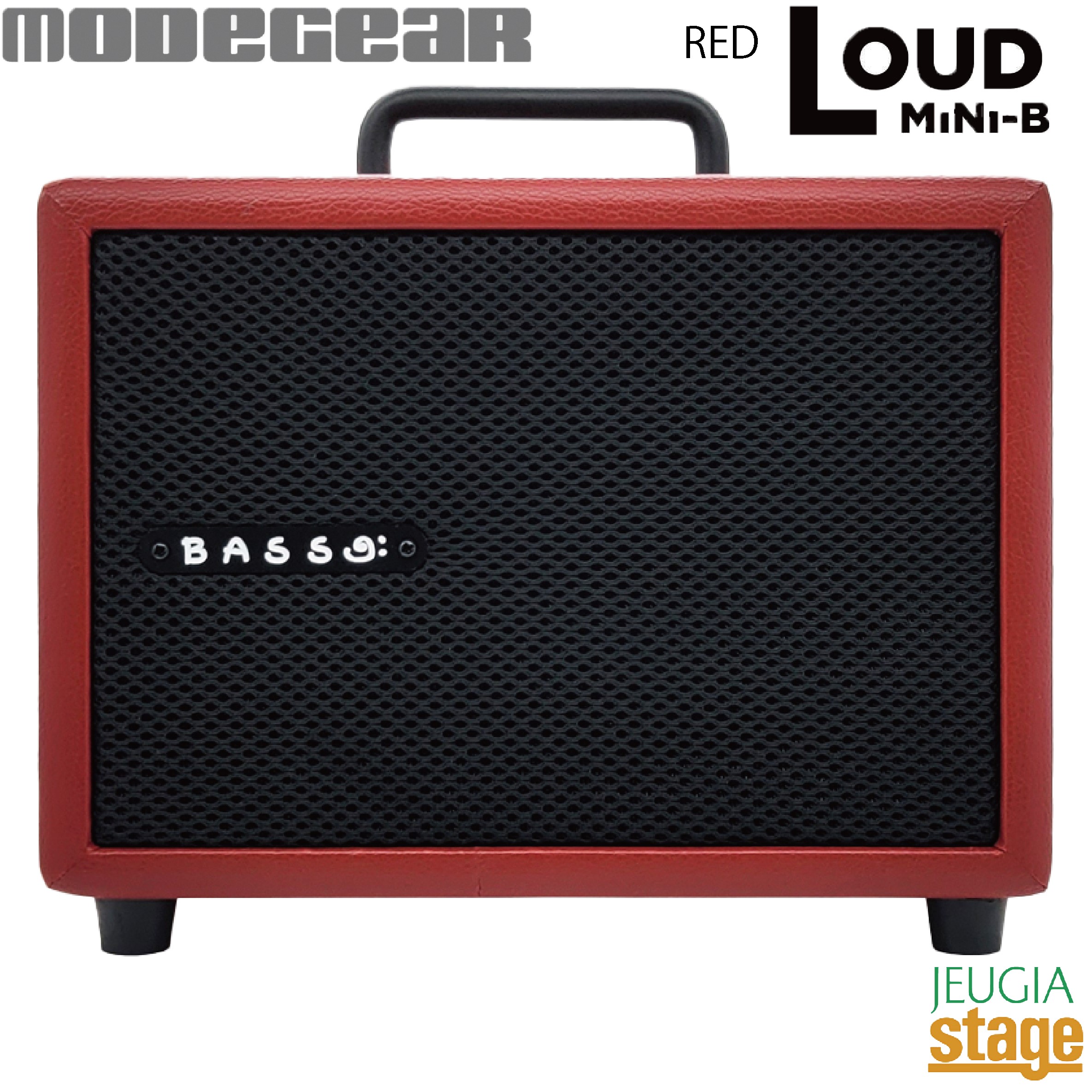 MODEGEAR LOUD MINI-B RED モードギア ラウドミニ ベースアンプ レッド 【Stage- Guitar Accessory】 15wat Bass Amp 電池駆動 ポータブル