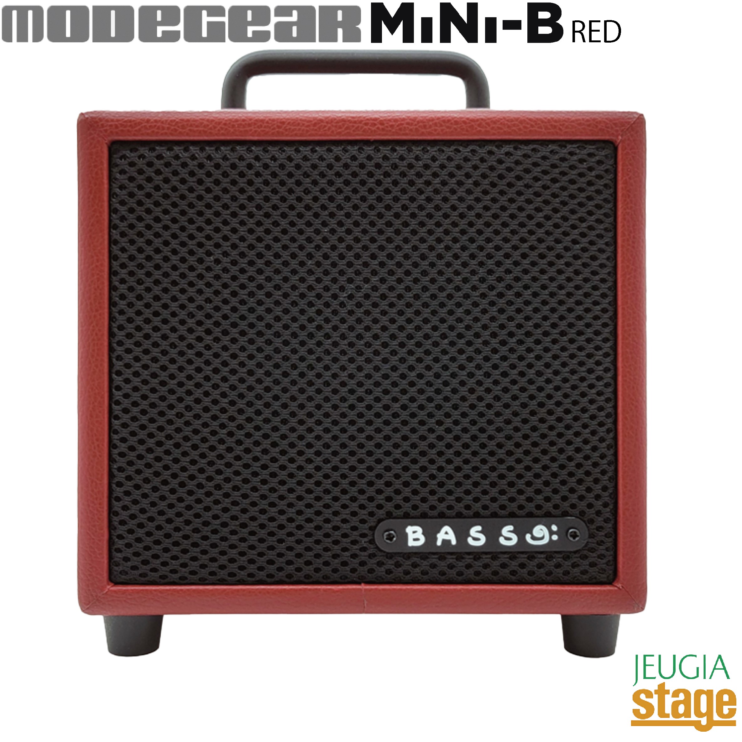 MODEGEAR MINI-B REDモードギア ベースアンプ レッド【Stage- Guitar Accessory】15wat Bass Amp 電池駆動 ポータブル｜京都 JEUGIA（ジュージヤ 楽器）