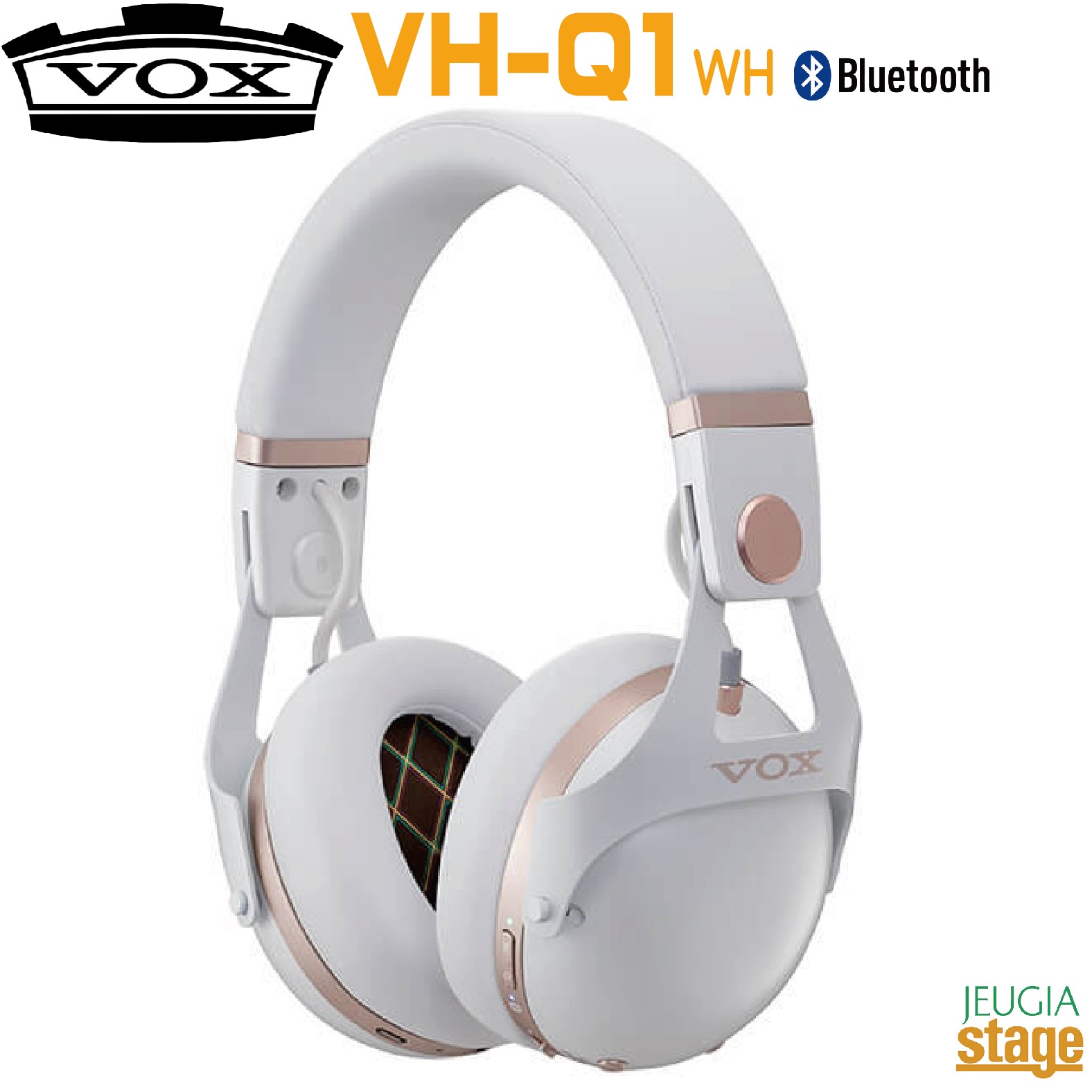 ヘッドホン VOX HEADPHONES ブラック/ゴールド VH-Q1-BK VH-Q1 - Vox Amps