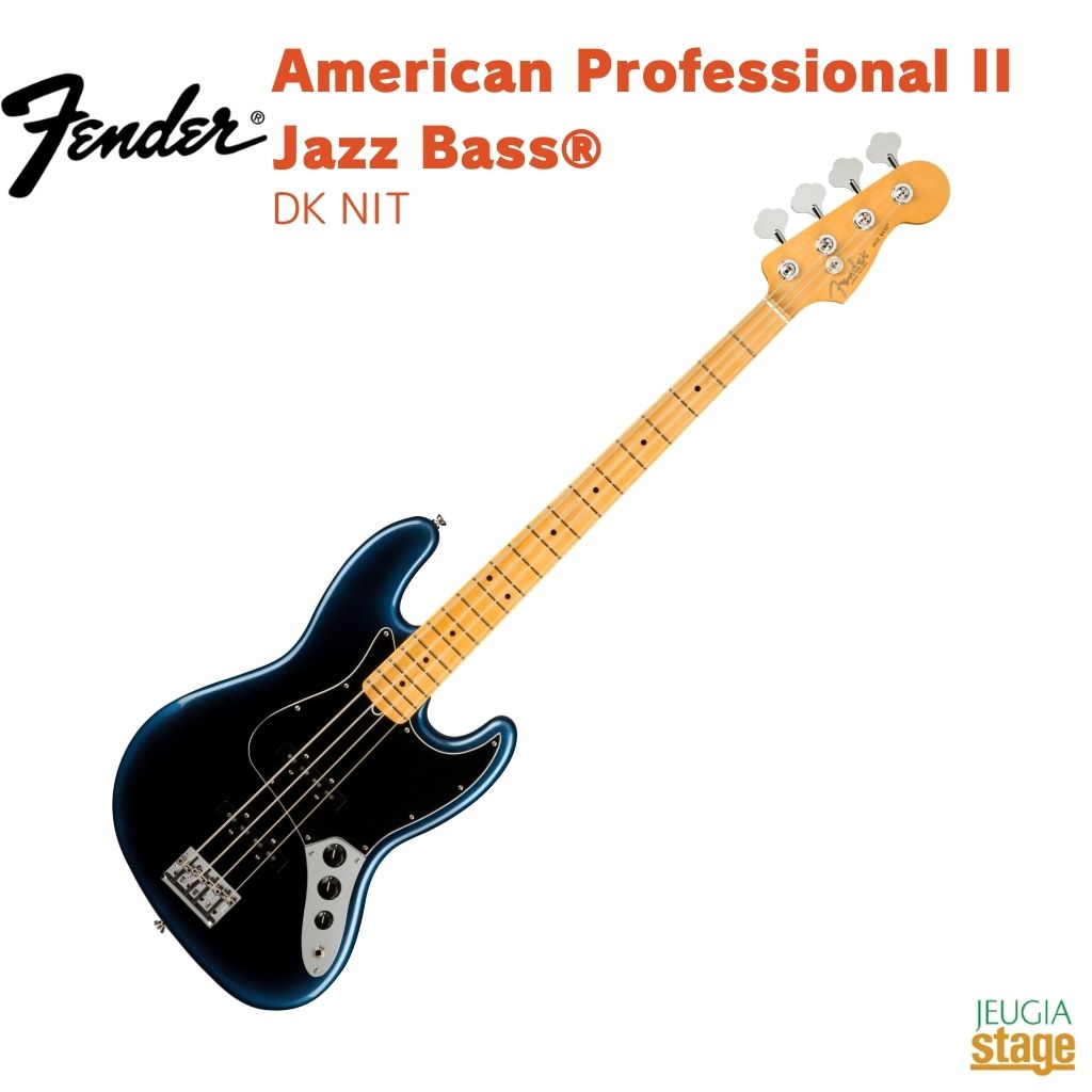 Fender American Professional II Jazz Bass・・, Maple Fingerboard, Dark Night フェンダー アメリカンプロフェッショナルII ジャズベース ダークナイト 【Stage- Bass】エレキベース 黒 ブラック black