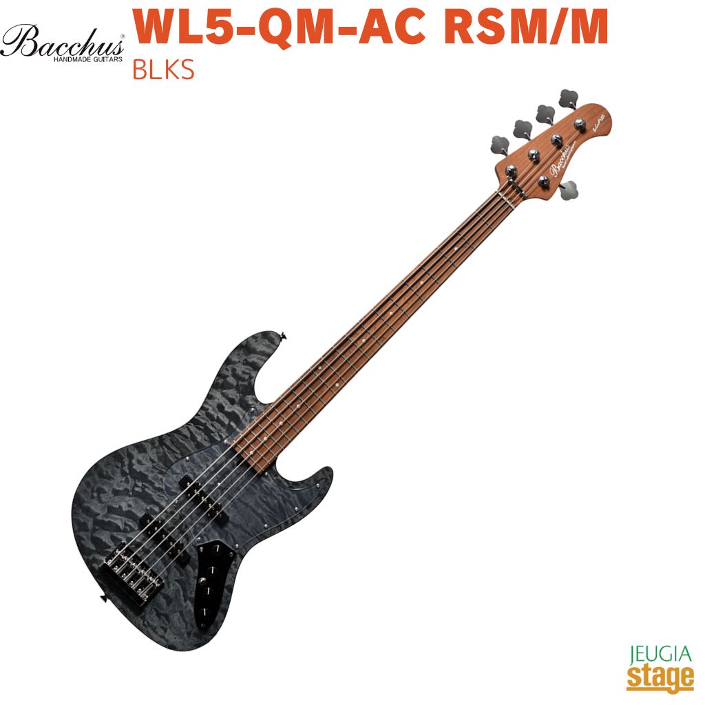 bacchus WL5-ASH BLACK 5弦 ジャズベ 楽天市場】Bacchus WL5-ASH/RSM -STR- 新品[バッカス][ローステッド
