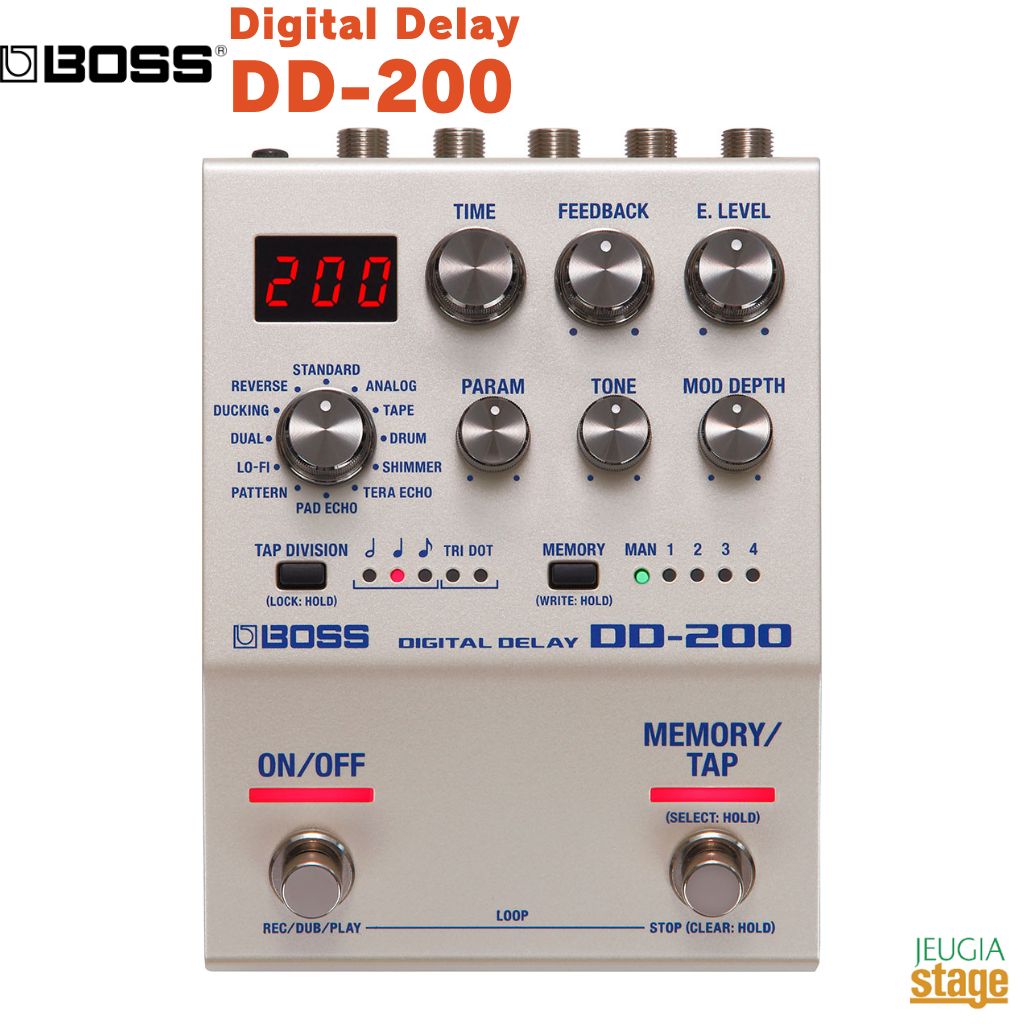 BOSS Digital Delay DD-200 200 Series ボス デジタルディレイ 200シリーズ 【Stage- Guitar Accessory】effector effect pedal