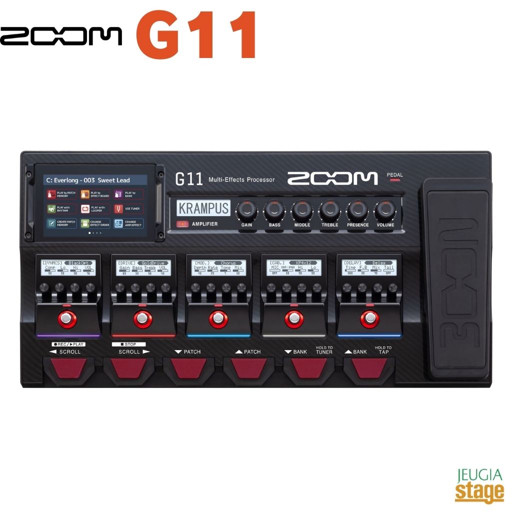 ZOOM G11ズーム アンプシミュレーター【Stage- Guitar Accessory】マルチエフェクター｜京都 JEUGIA（ジュージヤ 楽器）