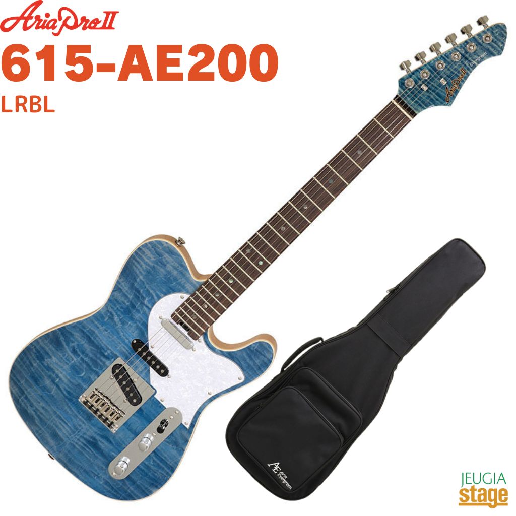 AriaPro2 615-AE200 LRBL Lorelei Blueアリアプロ エレキギター ローレライブルー【Stage- Guitar SET】青|京都 JEUGIA(ジュージヤ 楽器)