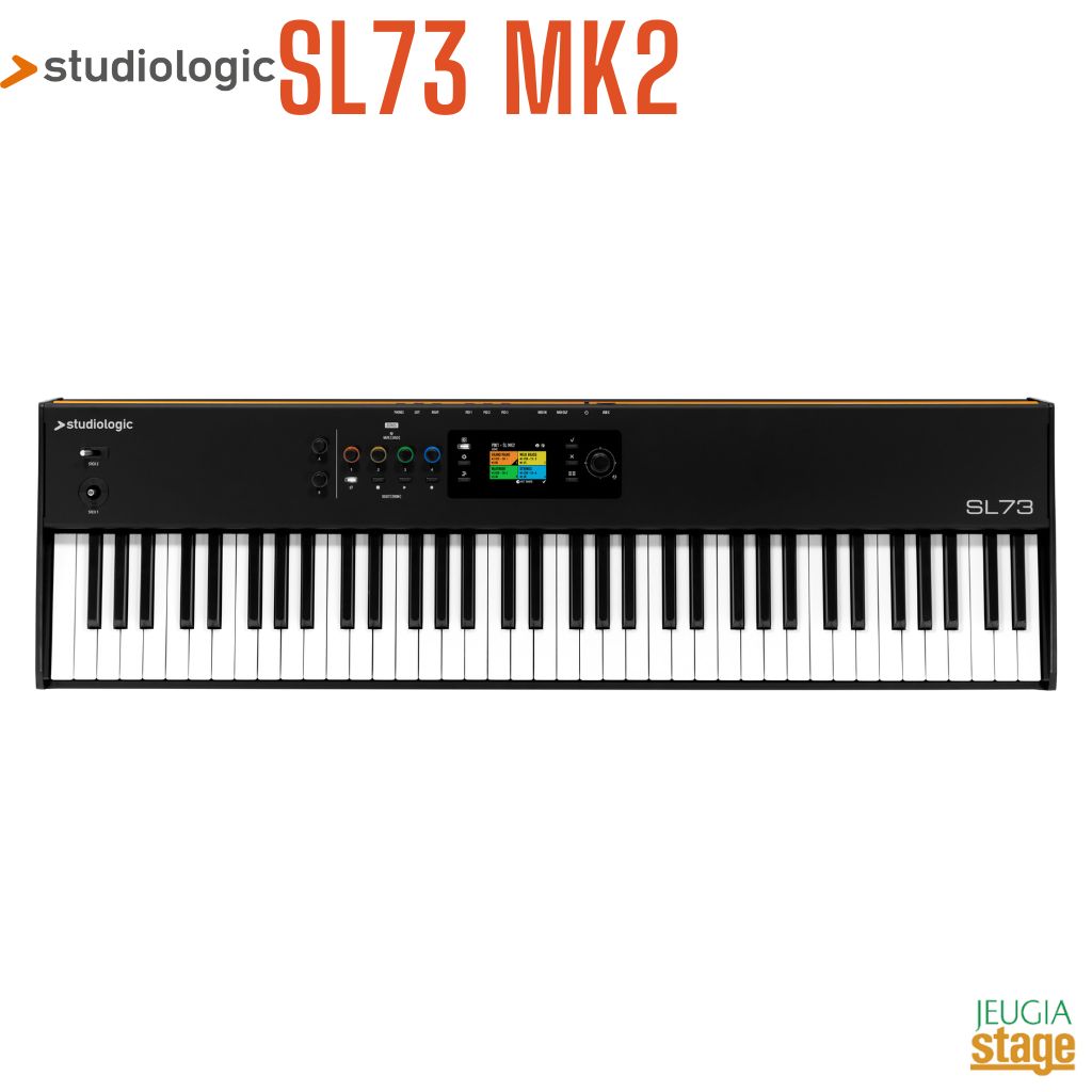 Studiologic SL73 MK2 スタジオロジック MIDIキーボードコントローラー 73鍵 【Stage- Desk Top Music】USB接続 MIDI2.0対応 オーディオインターフェース内蔵