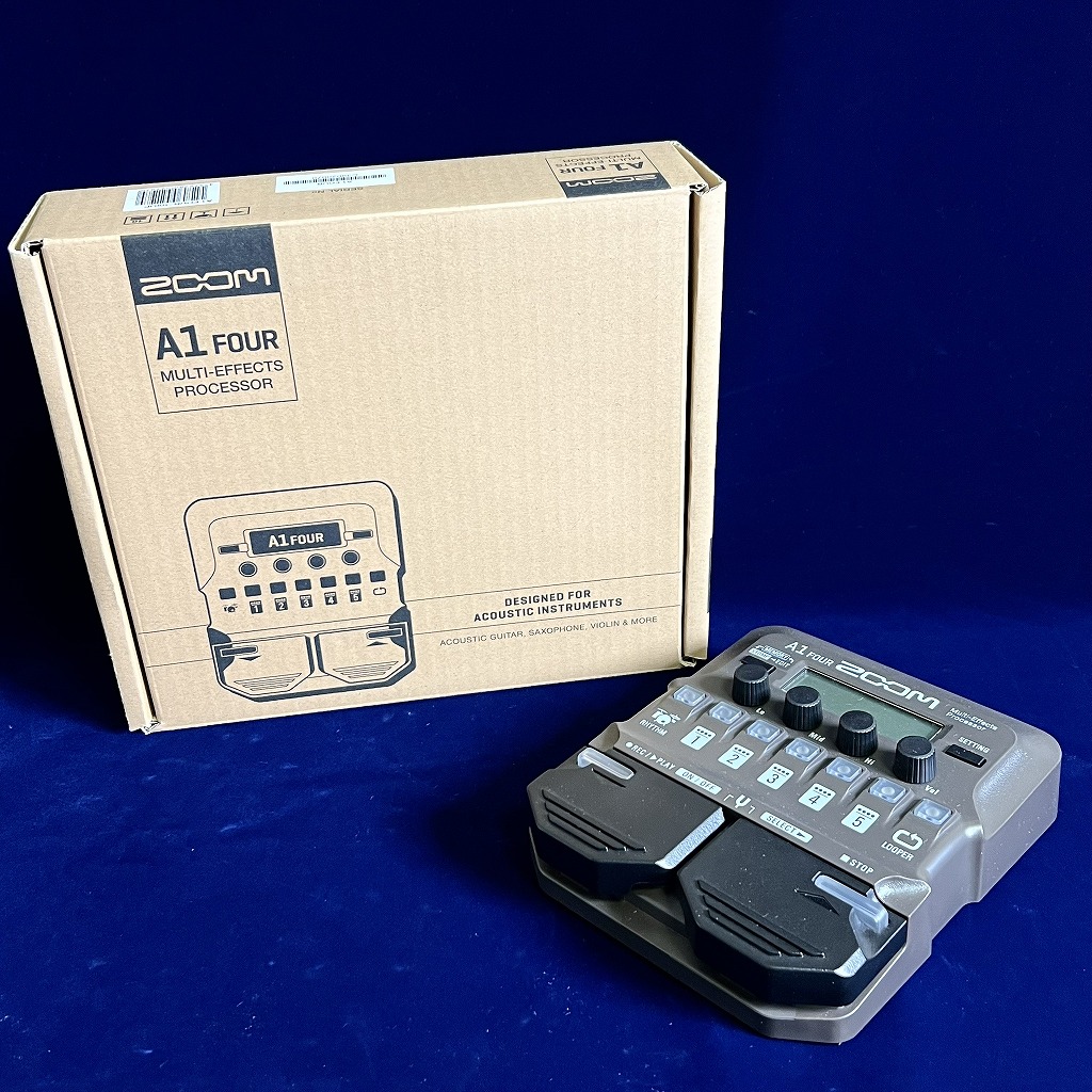 ZOOM A1 FOUR Acoustic Multi-Effects Processor ズーム アコースティック楽器用マルチエフェクター アコースティックギター用 アコギ用【Stage- Guitar Accessory】｜京都 JEUGIA（ジュージヤ 楽器） 9,922円