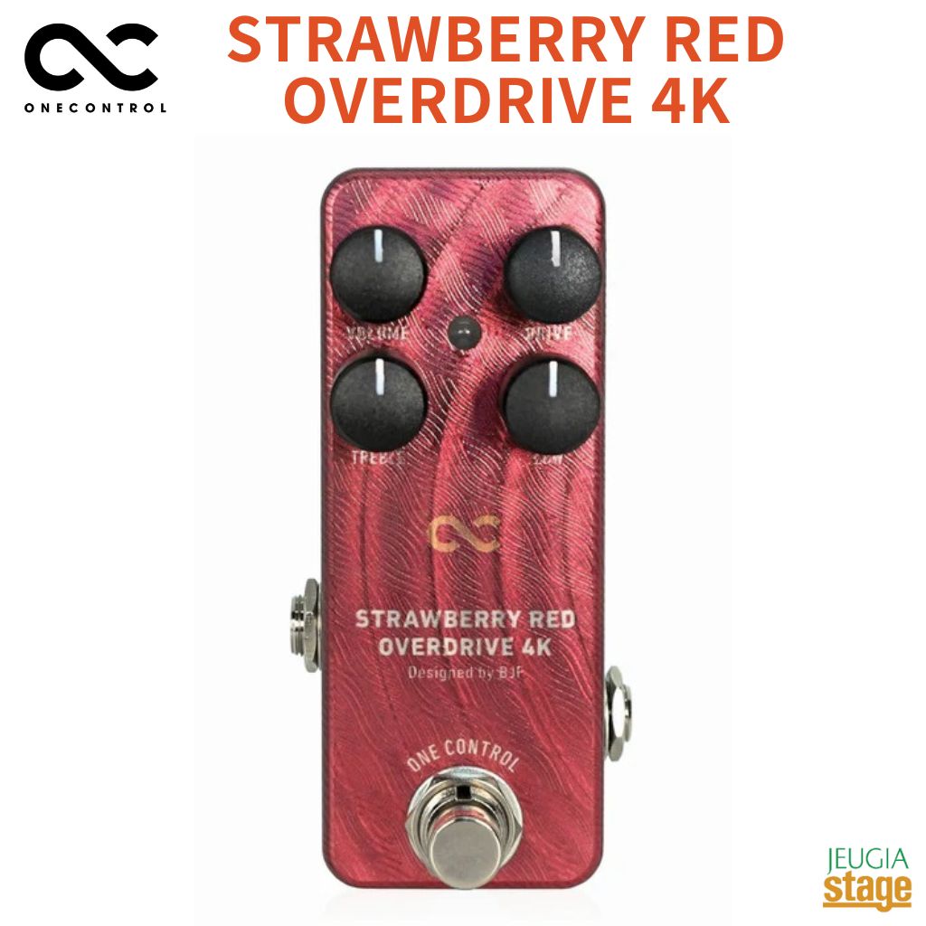 One Control STRAWBERRY RED OVERDRIVE 4K ワンコントロール オーバードライブ 【Stage- Guitar Accessory】エフェクター Effector Pedal
