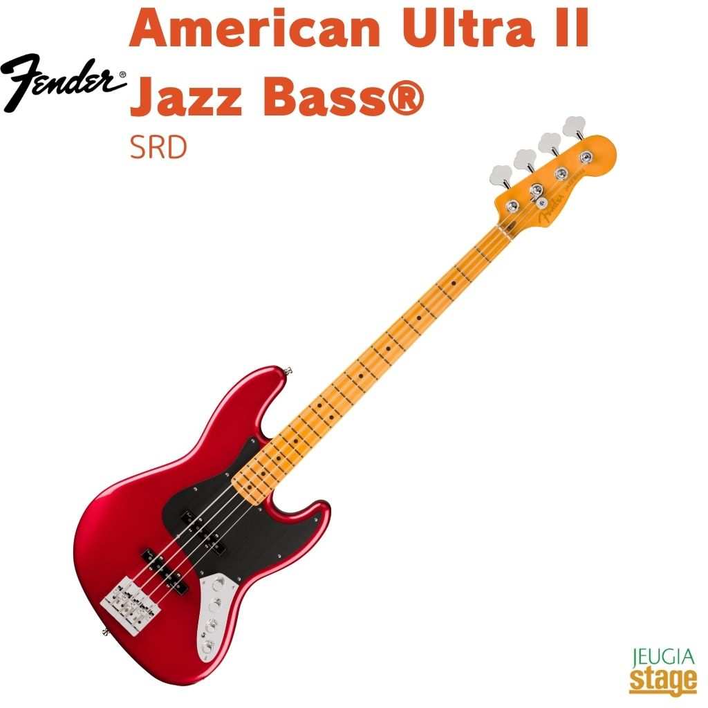 楽天市場】Fender American Ultra II Jazz Bass -Sinister Red / Maple