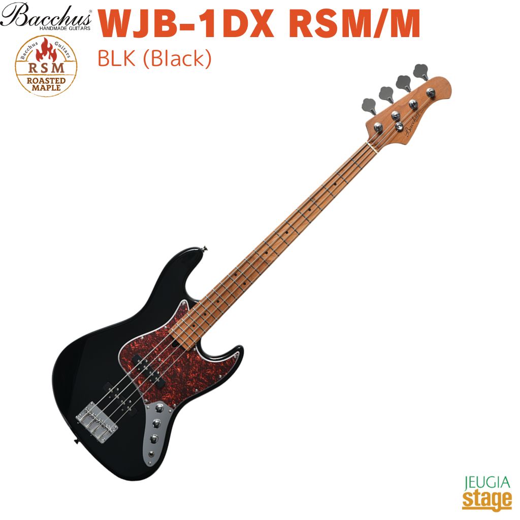 Bacchus BJB-1 RSM ジャズベース ローステッドメイプル ネック Bacchus BJB-1-RSM/M ベース 初心者12点セット 【VOXアンプ付