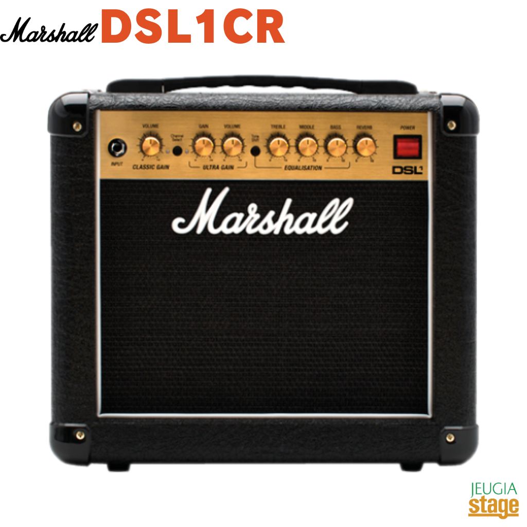 Marshall DSL1CDSL1CRマーシャル ディーエスエル1CR【Stage- Guitar Accessory】ギターアンプ 1W ミニアンプ 真空管 DSLシリーズ家庭用 自宅練習に!|京都 JEUGIA(ジュージヤ 楽器)