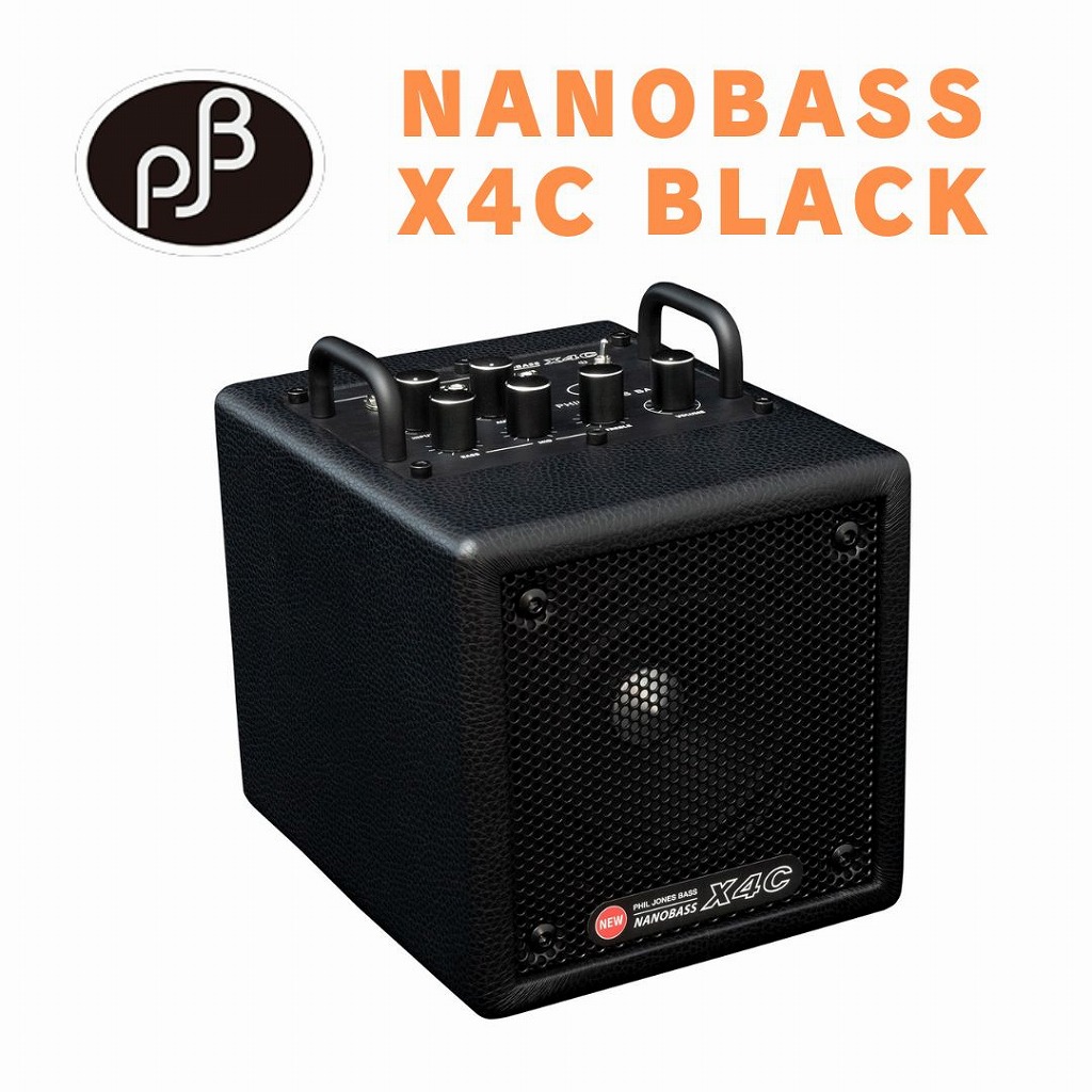 PHIL JONES BASS NANOBASS X4C(Black)ベースアンプ 小型 モバイルバッテリー駆動 Bluetooth|京都 JEUGIA(ジュージヤ 楽器)