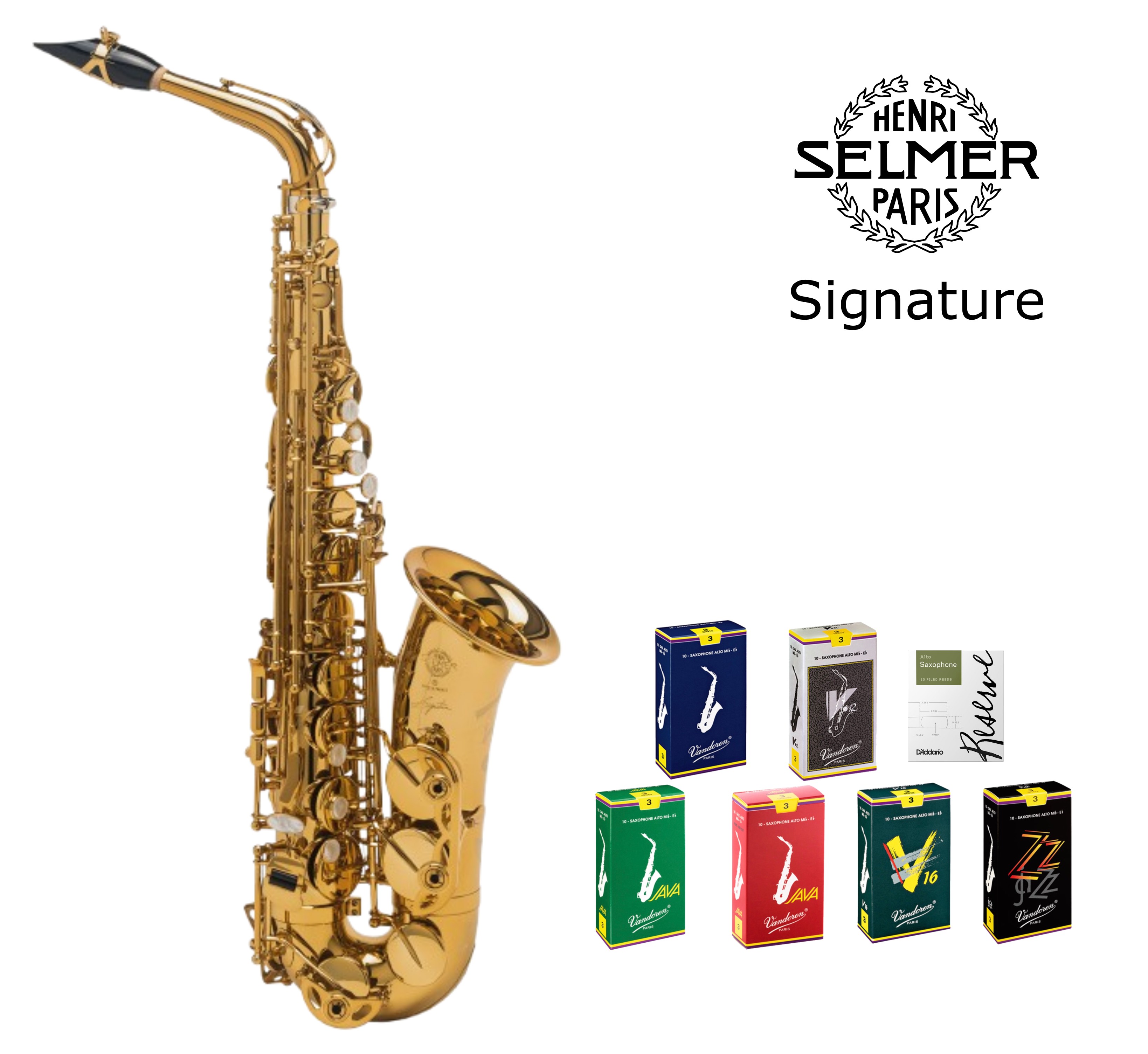 【アウトレット】 SELMER Paris Signature Alto Saxophone セルマー アルトサックス シグネチャー 【リードが選べる特別セット！】