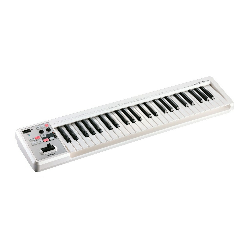 【 2台セット‼︎】Roland A-49 White MIDIキーボード 楽天市場】大特典付 【キーボードスタンドセット】 Roland