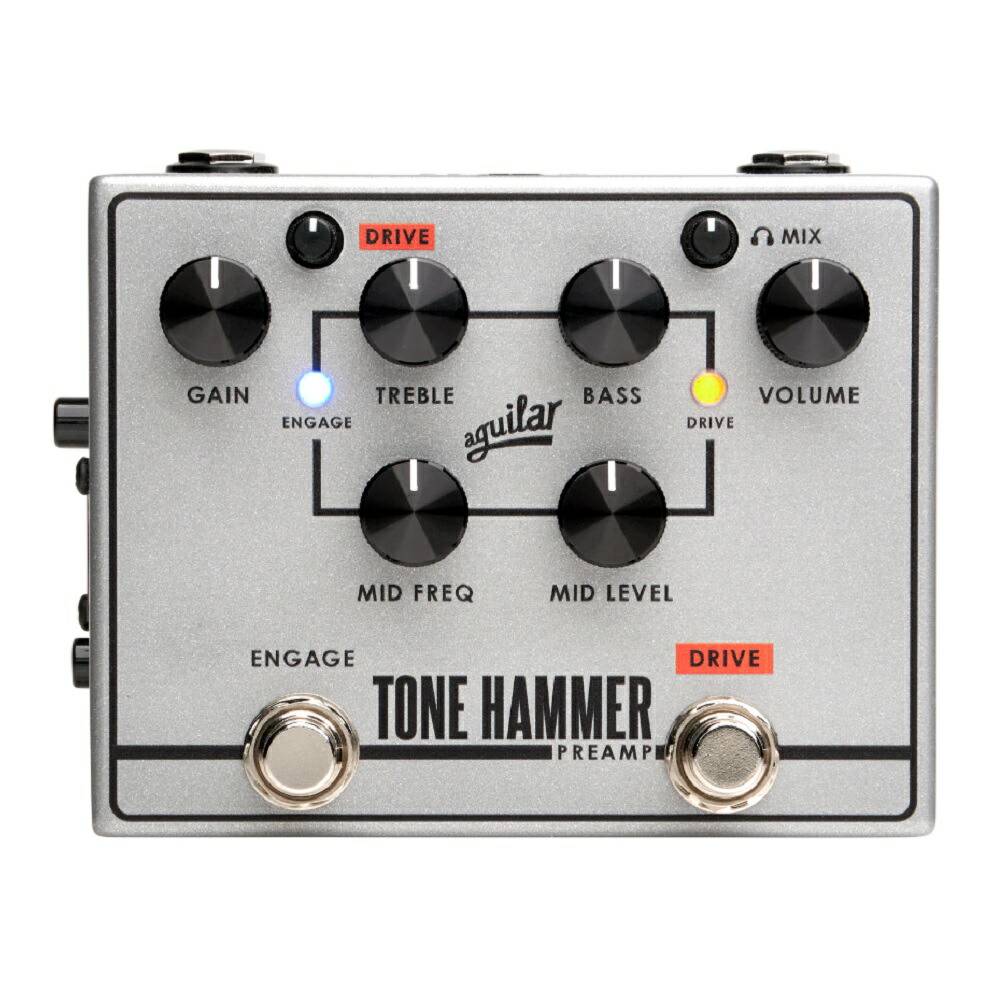 aguilar TONE HAMMER プリアンプ・ダイレクトボックス 楽天市場】Aguilar TONE HAMMER V2 新品 ベース用プリアンプ