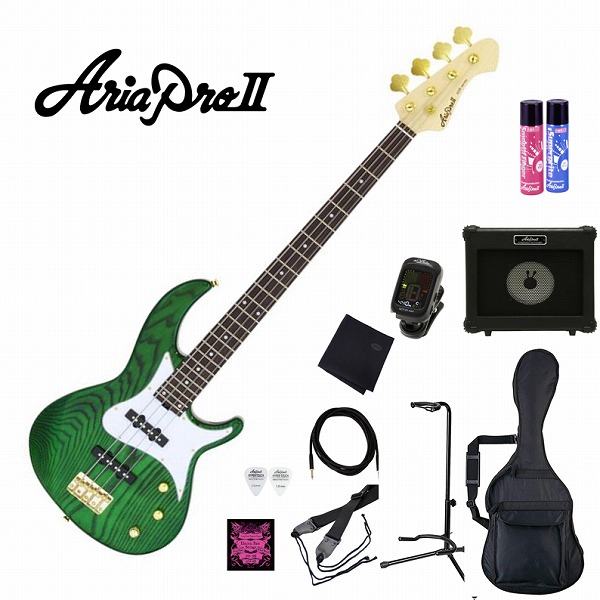 84%OFF!】 エレキベース Aria Pro2 RSB-42AR SGR シースルーグリーン