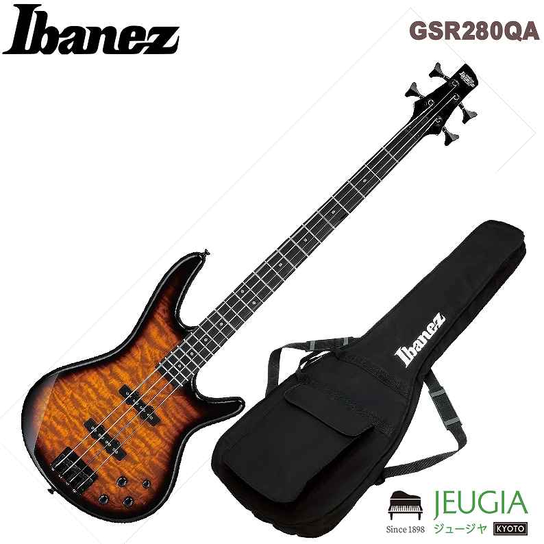 楽天市場】Gio Ibanez GSR280QA-TKS アイバニーズ 4弦エレキベース
