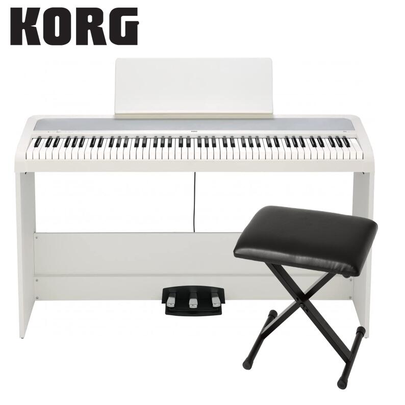 15400円アウター 売上価格 山崎様専用 KORG 電子ピアノ B1 WH 88鍵