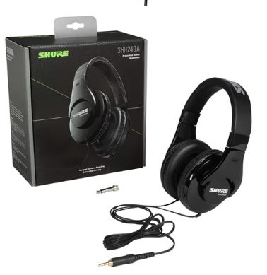 SHURE PROFESSIONAL HEADPHONES SRH240A プロフェッショナルクオリティ・ヘッドホン（有線タイプ） 密閉型