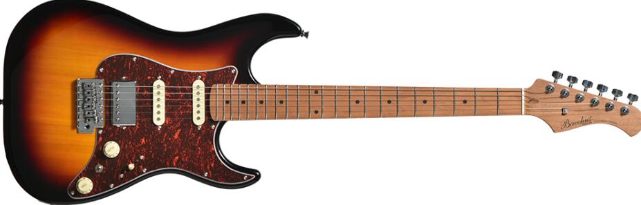 BACCHUS GS-2DX RSM/M 3TSバッカス ストラトタイプ エレキギターローステッドメイプル指板 3トーンサンバースト｜京都 JEUGIA（ジュージヤ 楽器） 25,641円