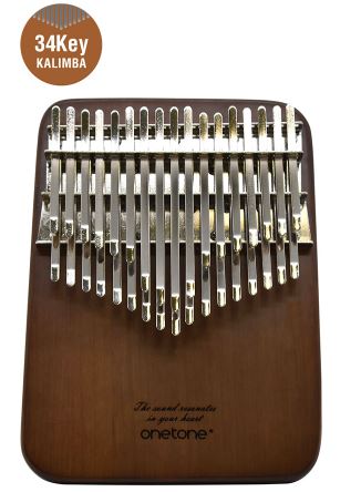 【カリンバ】onetone OTKLS-34/WN 半音付きエレキカリンバ 半音付き　34キー仕様｜京都 JEUGIA（ジュージヤ 楽器） 8,954円
