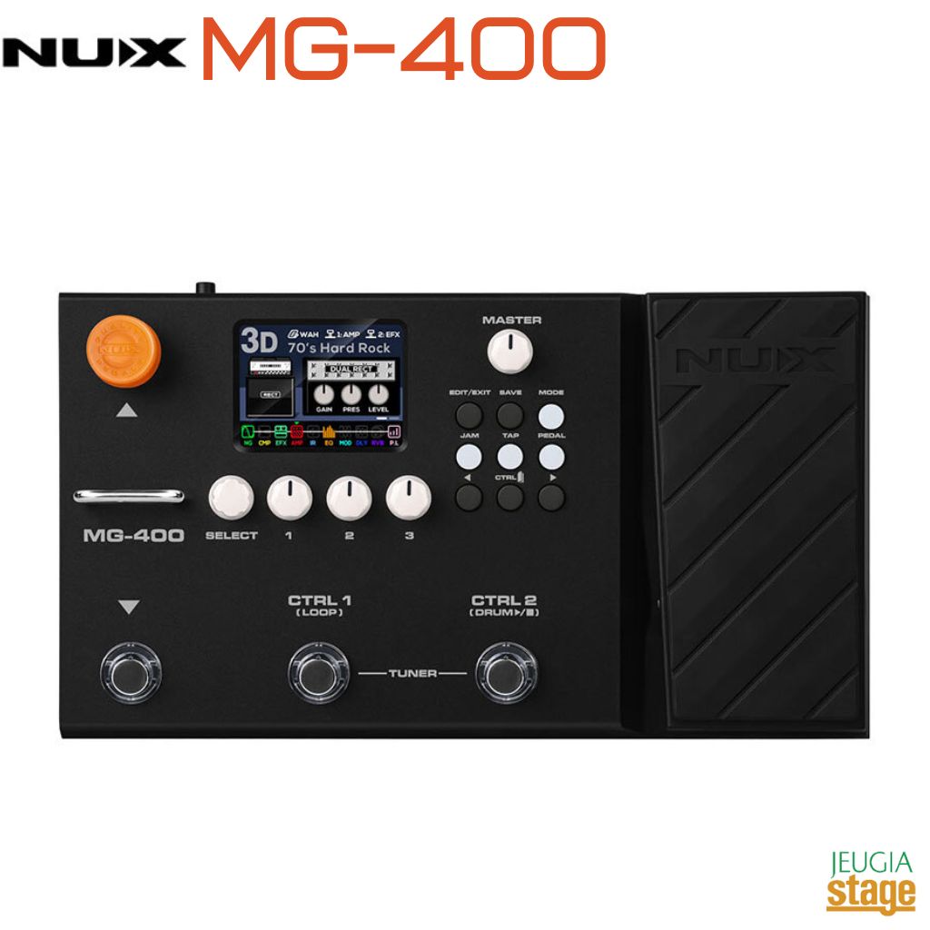 NUX MG-400 Best Value Modelerエフェクター マルチエフェクター アンプモデリング IRキャビネットシミュレーター【Stage- Guitar Accessory】｜京都 JEUGIA（ジュージヤ 楽器）