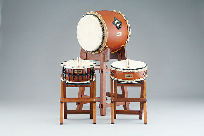 受注製作 2尺(60cm) 大太鼓 (宮太鼓) 用 四本柱台・スタンド脚 Wadaiko Yonhon 和太鼓 FP-20