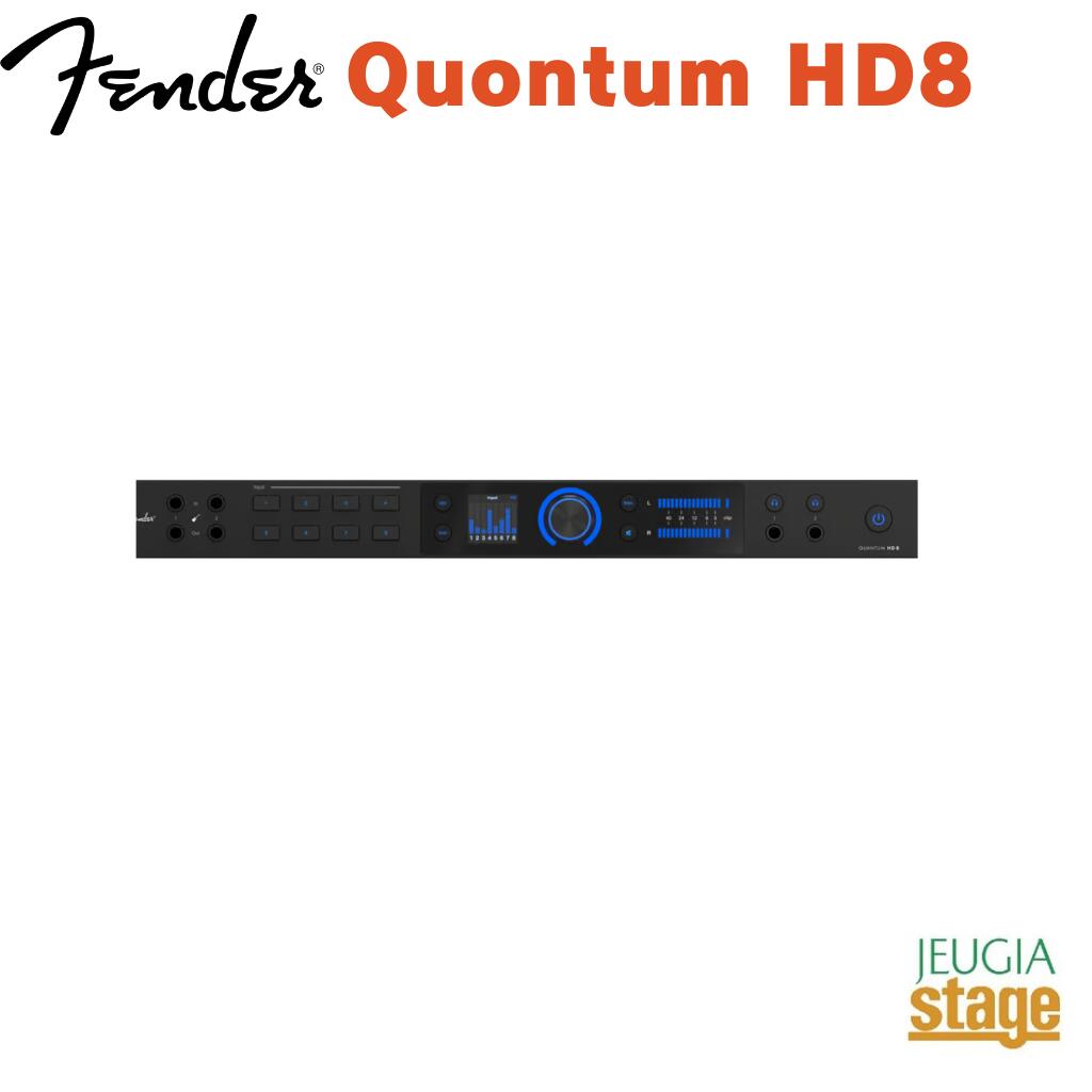 Fender Quantum HD8 USB-C Audio Interface Quantum HDシリーズ USB-Cオーディオインターフェース 【Stage- Desk Top Music】録音 配信 DTM フェンダー クオンタム MAX-HDマイ