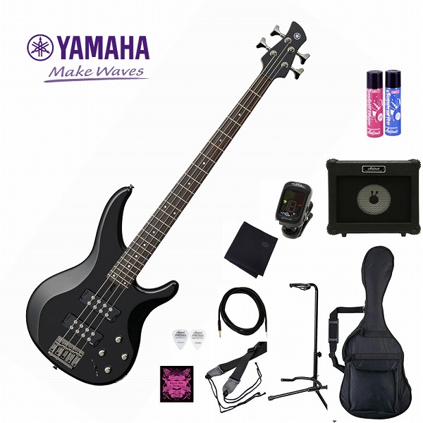 YAMAHA TRBX 304 BL Black SET ヤマハ エレキベース ベース アクティブ ブラック セット【初心者セット】【アンプセット】｜京都 JEUGIA（ジュージヤ 楽器）